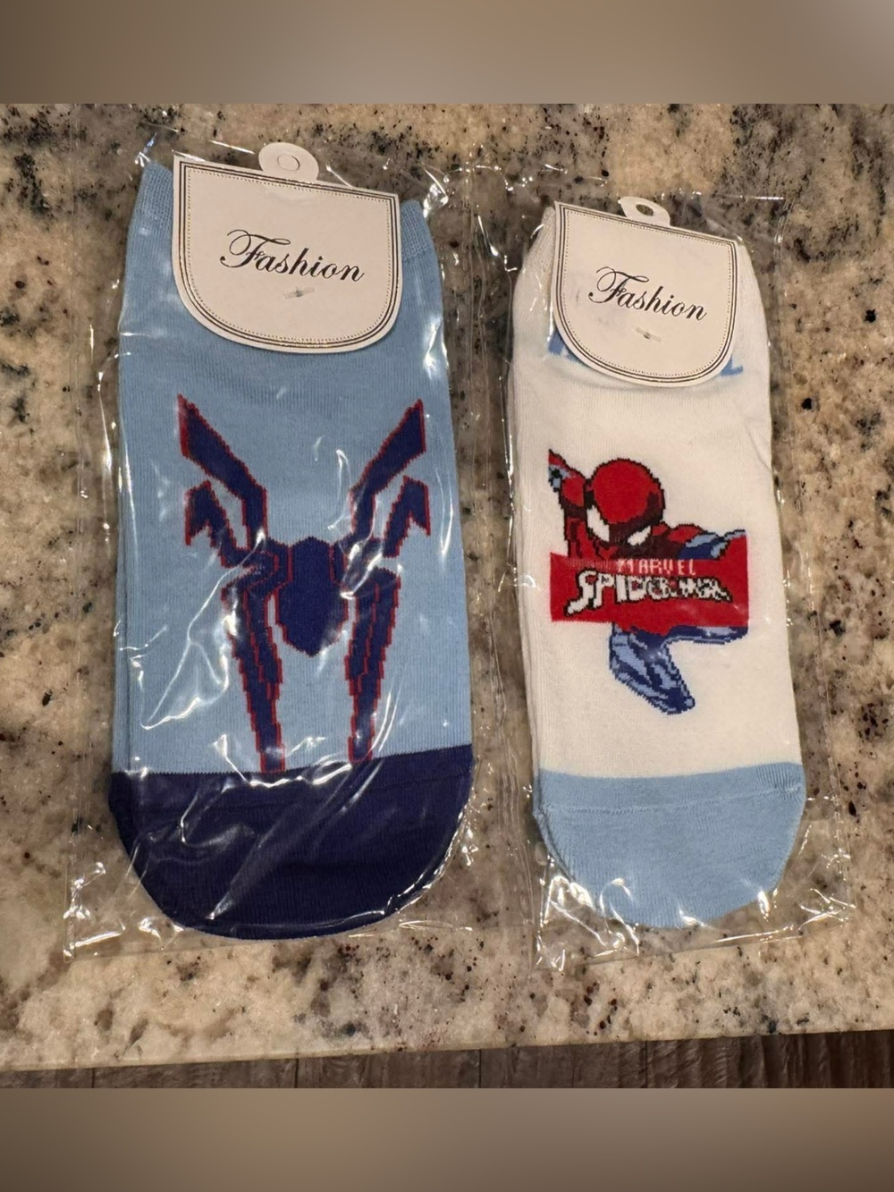 Spiderman Women's Casual Ankle Socks - Light Blue, ONE SIZE FITS ALL